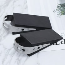 Milisten Heavy Duty Rubber Doorstop Black Perfect for Most Doors 2Pcs