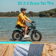 Set of 2 Electric Bike for Adults 20”, 1500W E-Mountain Bike 48V 15.6AH UL2849