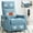 Blue, variant on Heat Massage Manual Recliner Chair with 360° Swivel, Rocker & Lumbar Heat, 8-Point Vibration, Heavy Duty Fabric for Living Room, Home Theater, Orange
