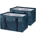 thumbnail image 1 of Cesta de almacenamiento CleverMade Frakta, bolsa de compras, paquete de 2, azul, 1 of 8