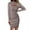 Beige, variant on AXXD Dresses For Women 2022 Teacher Snowflake Print Round-Neck Fall Winter Dresses For Women 2022 Long Sleeve Loose Fitting Dress For Clearence