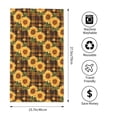 thumbnail image 2 of Fotbe Yellow Black Plaid Sunflower Pattern Premium Towels , (27.5x16in) Lightweight and Highly Absorbent Quick Drying Microfiber Towel, Perfect for Daily Use, 2 of 6