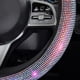 thumbnail image 3 of Funda de volante de cristal para coche con brillantes diamantes de imitación, antideslizante, duradera y de colores brillantes, accesorio interior para coche., 3 of 5