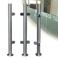 thumbnail image 4 of G3C7852LGlass Railing Post Glass Balustrade Railing Post Stainless Steel Railing Fence Pole Handrail Garden Fencing 43" End Post, 4 of 7