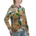 thumbnail image 6 of Daiia Mallard Ducks Pattern Women's Fashion Hoodies & Sweatshirts with Kangaroo Pocket Hooded Sweatshirt with Eye-catching Drawstrings-Large, 6 of 7