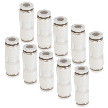 

Pneumatic Straight Connectors Stainless Steel Resin Straight Push Connectors Easy Installation For Treatment PU-4 PU-6 PU-8 PU-10 PU-12 PU-14 PU-16