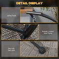 thumbnail image 6 of Outsunny C-Shape Hammock Chair Stand | Heavy-Duty Steel Frame | Indoor/Outdoor Use | Black | 330 lbs Capacity | 42.5"L x 51.25"W x 78"H, 6 of 8