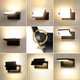 thumbnail image 2 of Black LED Outdoor Wall Light with 350 Rotating LED Panel 3000K Warm White Waterproof Outdoor Floodlight IP65 [Energy Class F], 2 of 3