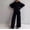 Black, variant on TIHLMK Track Suits for Women Set Women's Fashion Oversized LongSleeve Lounge Sets Casual Top And Pants 2 Piece Outfits Sweatsuit Gifts for Women