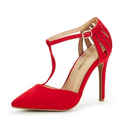 

DREAM PAIRS Women Slip On Dress Shoes Pointed Toe Stilettos Heel Pump Shoes