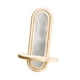 thumbnail image 4 of Estante de pared,Estante de pared de madera estilo bohemio para decorar el dormitorio,Estante flotante decorativo de madera,elegante decoración de pared,Exhibición de baño moderna, 4 of 9