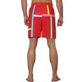 thumbnail image 3 of Unique Bargains Men's Summer Colorful Drawstring Elastic Waist Beach Board Shorts 2 Pack 36 Red, 3 of 6