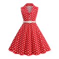 thumbnail image 2 of WERYOUNG Girl's Polka Dot Dresses For Stage Performances Sleeveless Dress With Full Skirt For Party And Dance Trendy Sundress 6-7 Years, 2 of 4