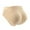 Beige, variant on Seductiva Clothing Women's Underwear Cotton Hipster Panties Women's Solid Color Detachable Pad Peach Shaping Underwear Pants