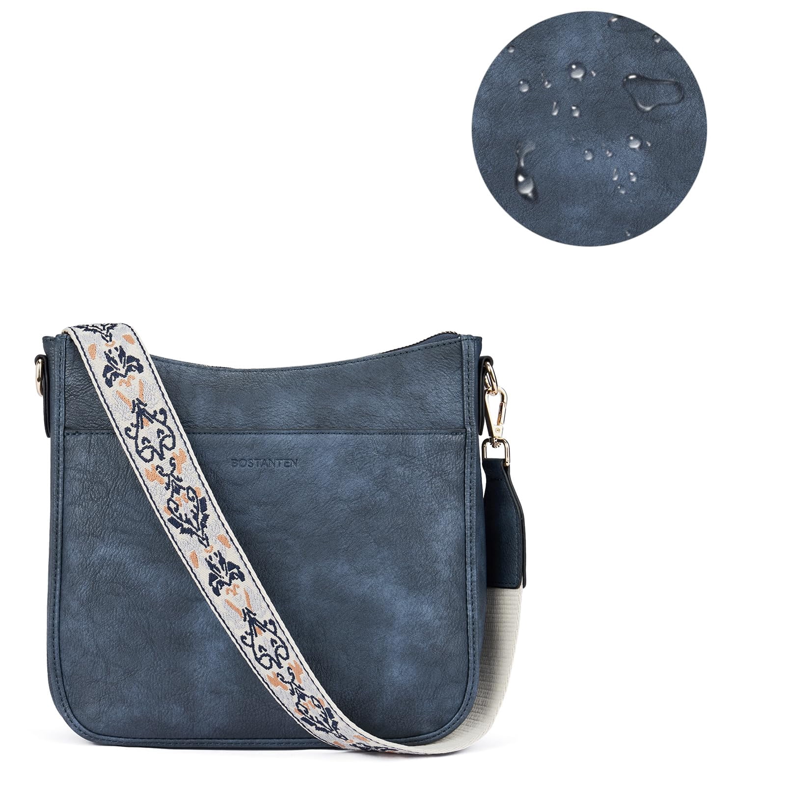 Crossbody Bags for Women Trendy Vegan Leather Hobo Purses Shoulder Handbags Wide Shoulder Strap