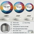 thumbnail image 4 of Designart "Colorful Sky Photo delicate Illusion III" Sky Multi-Color Large Round Mirror - Round Mirror Wall Décor - Traditional Round Printed Mirror 23" x 23" Inch, 4 of 5