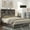 Gray, variant on VanAcc Full Size Wooden Platform Storage Bed Frame with 51.2" Wood Bookcase Headboard(Rustic Grey)