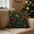 thumbnail image 6 of Hometravel Linen Christmas Pillow Cover, Imitation Embroidery Print Design, Decorative Sofa Cushion Case for Living Room, Seasonal Home Decor, 6 of 6