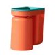 thumbnail image 1 of Soporte para cepillo de dientes Soporte de pasta de dientes adhesivo para montaje en pared para ducha (naranja) Tmvgtek Libre de BPA, 1 of 1