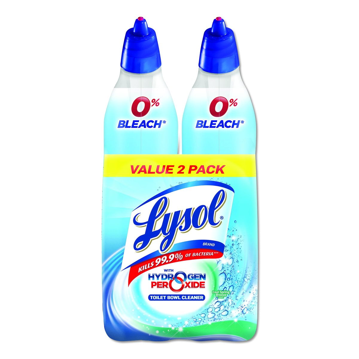 Lysol Toilet Bowl Cleaner W/Hydrogen Peroxide, Cool Spring Breeze, 24 Oz, 8PK RAC96084