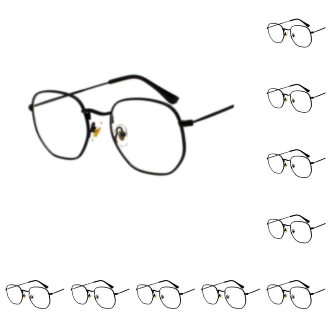 Gafas de sol cuadradas pequeñas Minnieouse polarizadas negro anti-azul 10Conjunto