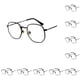 thumbnail image 3 of Qarigey Gafas de sol poligonales con montura pequeña a la moda para hombre y mujer, lentes polarizadas, protección , cómodas, negras, negro anti-azul 10Conjunto, 3 of 6
