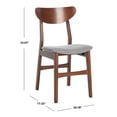 thumbnail image 5 of SAFAVIEH Lucca Retro Farmhouse Dining Chair, Cherry/Grey, Set of 2, 5 of 7