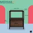 thumbnail image 4 of Buro Mesa Lateral de Noche Mubson Trevi Color negro, 4 of 5