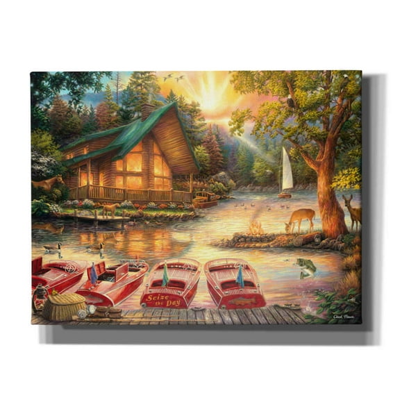 Epic Graffiti 'Seize the Day' by Chuck Pinson, Canvas Wall Art, 34"x26"