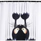 thumbnail image 2 of Promoción de venta Cortina de ducha DIY, divertido diseño de gato, con ganchos (gato negro, 150 x 180), 2 of 5