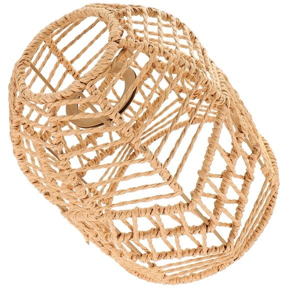 MLINS Pendant Lampshade Woven Lamp Shade Chandelier Shade Rustic Lamp Shade for Farmhouse Hotel