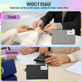 thumbnail image 6 of 2Pcs Lockable KOSMCCOMoney Bags Durable Nylon Lock Bank Bag Coin Bag,Storage Cash Bag for Jewelry,Passport,Credit Cards, 6 of 6