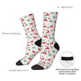 thumbnail image 6 of Honeii Vintage Christmas Reindeer Print Adult Socks,Crew Socks,Casual Calf Socks,Daily Wear Socks for Men & Women, Perfect for Sports, Casual and Everyday Use, 6 of 6