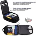 thumbnail image 3 of Mochila con ruedas LIGSAN impermeable de 45 litros para adultos de 17 pulgadas, 3 of 6