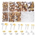 thumbnail image 3 of Rongfmy 2000Pcs Earring Posts and Backs Supplies Handmade Rubber Butterfly Earring Backs Gold Argent, 3 of 9