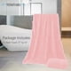 thumbnail image 2 of Paquete de 2 toallas de baño TENSTARS Silk con dobladillo de 70 x 140 cm, color rosa, 2 of 7