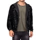 thumbnail image 1 of Chaquetas de lentejuelas Argyle INSPIRE CHIC para hombres, de manga larga, metálicas, brillantes, con capucha, chaqueta disco S negra, 1 of 5