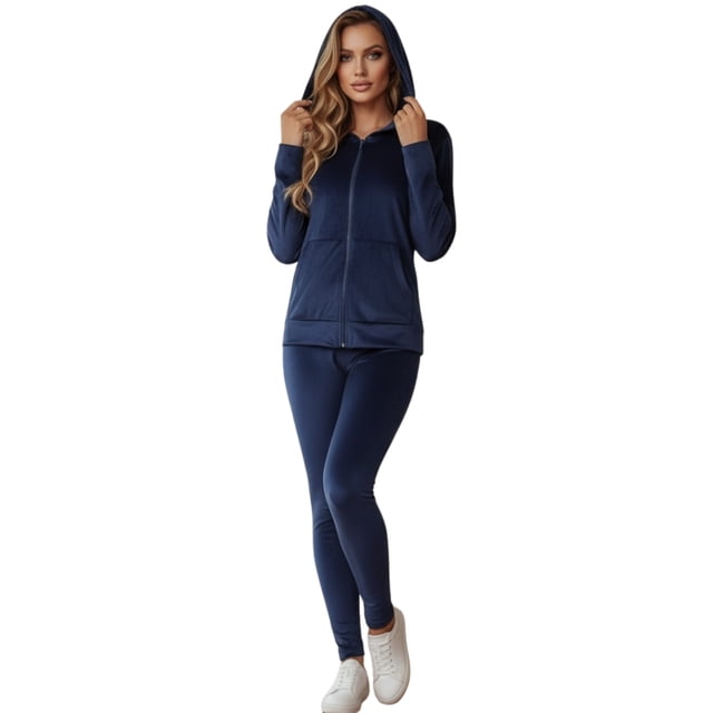 Conjunto Pants Mujer Sudadera Y Pant Aterciopelado Set Dama