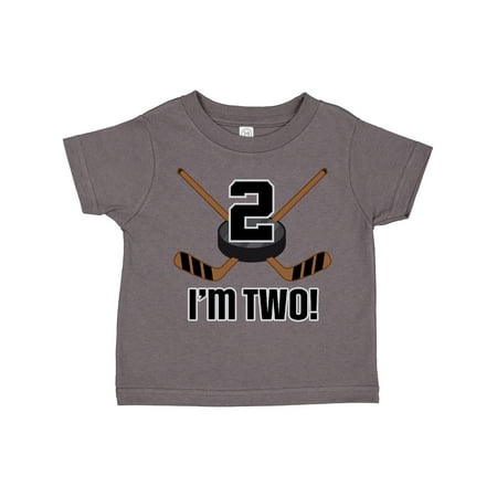 

Inktastic 2nd Birthday Ice Hockey Sports Party Boys Gift Toddler Boy Girl T-Shirt