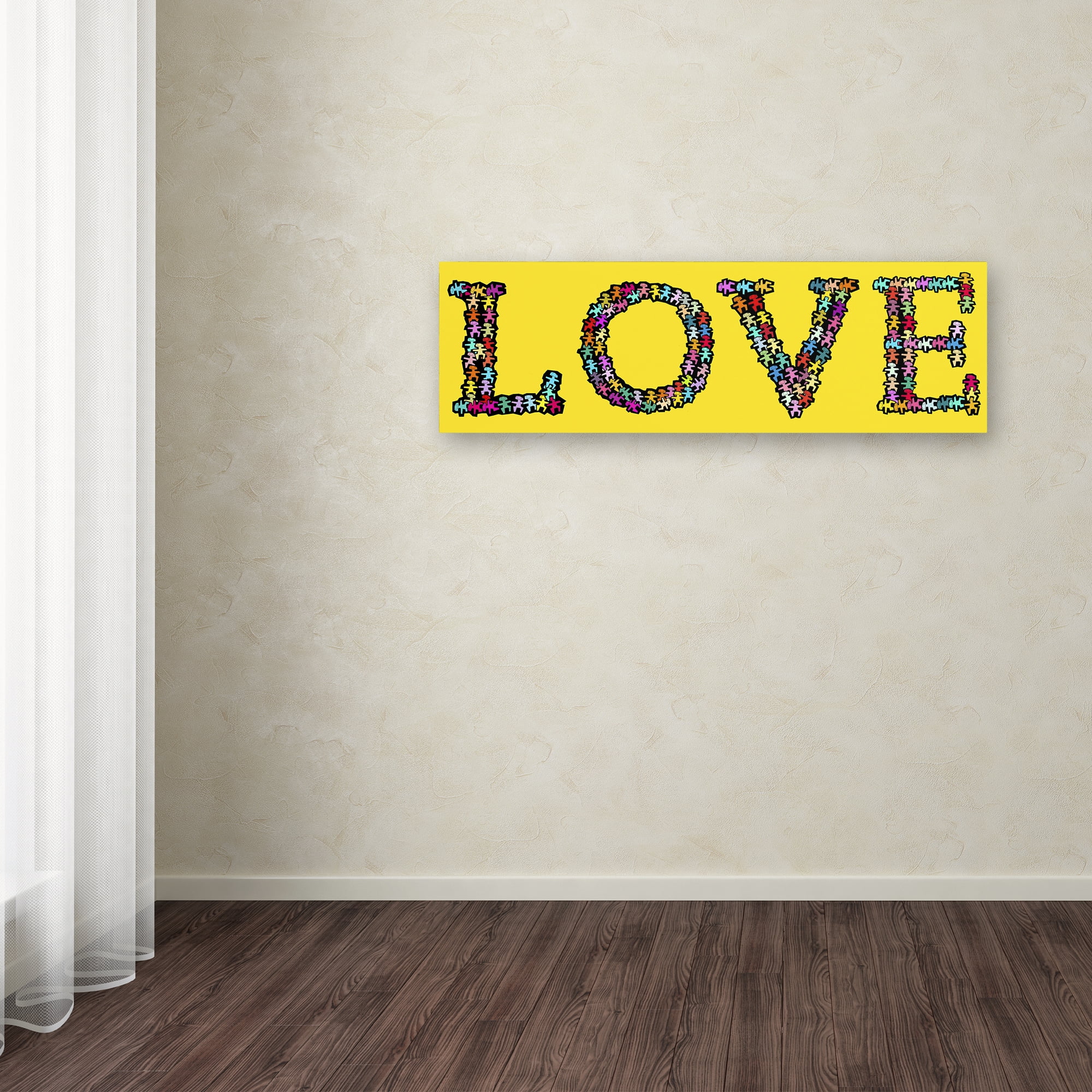 Trademark Fine Art 'Love YBG' Canvas Art by Miguel Balbas
