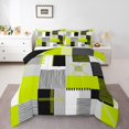 thumbnail image 1 of Erosebridal Geometry Lines Bedding Twin Comforter Set,Patchwork Rectangle Down Comforter,Stripe Bedroom Decor,Reversible,Lightweight,2-Piece, 1 of 7