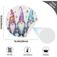 thumbnail image 3 of Dreamtimes Cute Christmas Gnome Placemats Set of 6 Non-Slip Heat Resistant Dining Table Place Mats Washable Kitchen PVC Weave Table Mats, 3 of 6