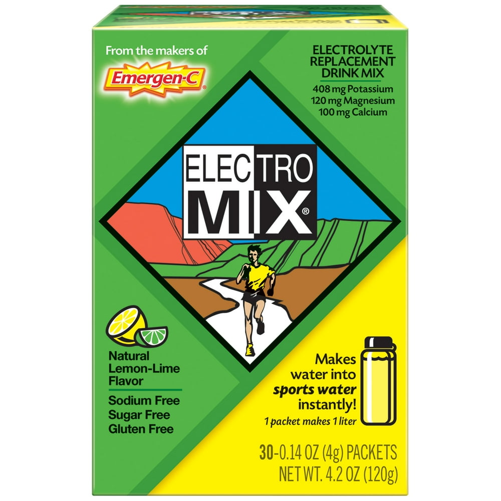EmergenC Electro Mix Electrolyte Replacement Supplement, Lemon Lime