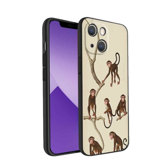 Animal-Monkey-23 Phone Case, Degined for iPhone 14 Case Men Women, Flexible Silicone Shockproof Case for iPhone 14
