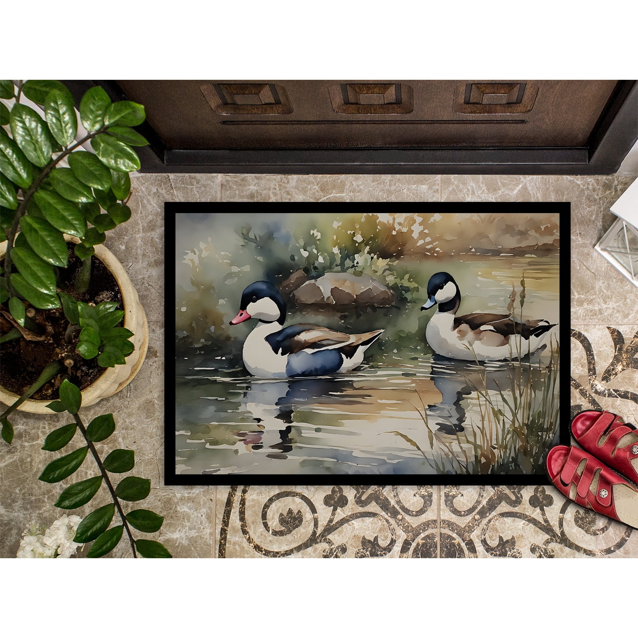 Carolines Treasures DAC3194MAT 18 x 27 in. Unisex Bufflehead Doormat
