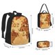 thumbnail image 2 of Disketp Not All Those Who Wander Are Lost2 Mochila Estampada de Gran Capacidad con Lonchera y Estuche, Set de 3 Piezas para Estudiantes, 2 of 7