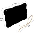 thumbnail image 2 of Qucyy Wooden Double Sided Hanging Chalkboard Signs,Memo Message Sign, Vintage Erasable Message Board Sign with Hanging String for Wedding Kitchen Home Party Decoration (Rectangle 03) Rectangle 03, 2 of 3