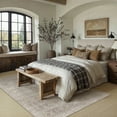 thumbnail image 4 of BERTHMEER 9'x12' Large Area Rugs for Living Room Bedroom Office Indoor Vintage Traditional Distressed Rugs Washable Non-slip,Beige Carpets, 4 of 10