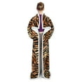 thumbnail image 5 of Catalonia Sherpa Wearable Blanket with Sleeves Arms, Super Soft Warm Comfy Large Fleece Plush Sleeved TV Throws Wrap Robe Blanket for Adult Women and Men, Tiger, 72"" x 55"", 5 of 6