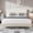 off white, variant on Full Size Upholstered Platform Bed Frame for Kids and Teens - Adjustable Crown Headboard, Cozy Sherpa Fleece, Sturdy Wood Slats, Noise-Free, No Box Spring Needed, Easy Assembly - Light Gray, FULL